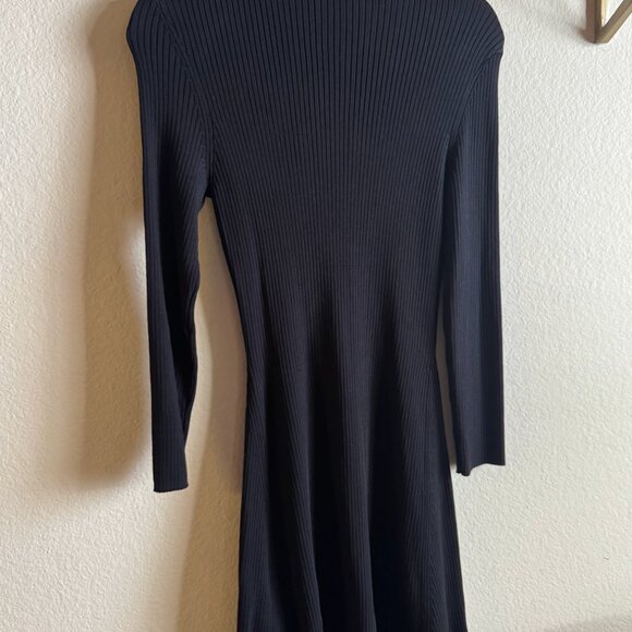 Maje Ribbed Flared Dress NWT - Picture 4 of 5